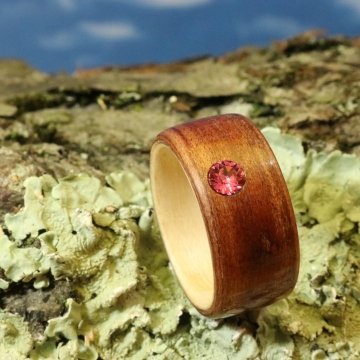 Indischer Apfel / Kanadischer Ahorn mit Swarovski Kristall Rose